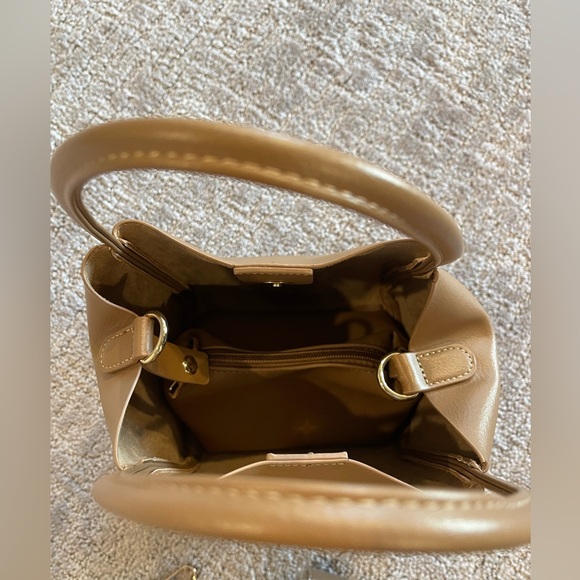 Anthropologie The Mini Hollace Tote, Removable Shoulder Strap Inner Pouch, Brown - Picture 9 of 16